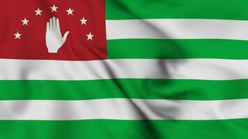 Abkhazia Waving Flag Realistic Animation Video