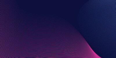 Abstract colorful technology line wave background, Modern purple blue gradient flowing wave lines. Futuristic technology concept. Vector illustration