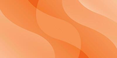 Minimal geometric abstract background. Orange elements with fluid gradient. Dynamic shapes composition. Eps10 vector