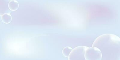 Abstract bubbles background with gradient line and blue color. good for background, banner, or layout vector