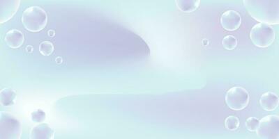 Abstract bubbles background with gradient line and blue color. good for background, banner, or layout vector