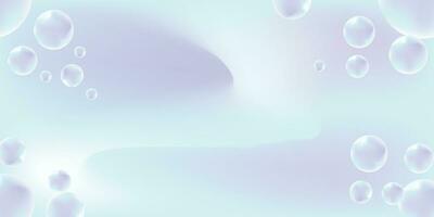 Abstract bubbles background with gradient line and blue color. good for background, banner, or layout vector