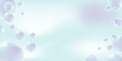 Abstract bubbles background with gradient line and blue color. good for background, banner, or layout vector