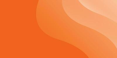 Minimal geometric abstract background. Orange elements with fluid gradient. Dynamic shapes composition. Eps10 vector