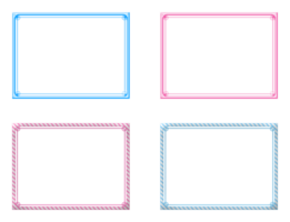 Frame Blue Pink png