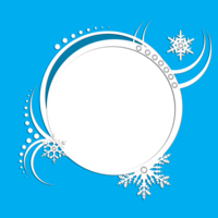 Frame Circle Snowflake png