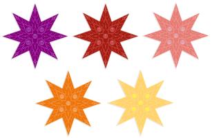 Star Christmas Colorful png