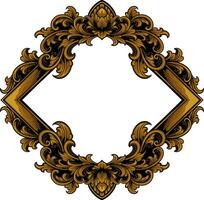 Frame ornament vintage classic element decoration vector