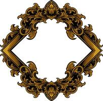 Frame ornament vintage classic element decoration vector