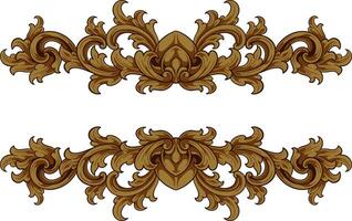 Frame ornament vintage classic element decoration vector