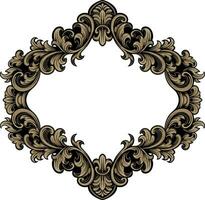 Frame ornament vintage classic element decoration vector