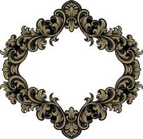 Frame ornament vintage classic element decoration vector