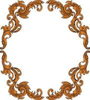 Frame ornament vintage classic element decoration vector