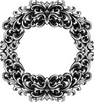 Frame ornament vintage classic element decoration vector