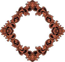 Frame ornament vintage classic element decoration vector