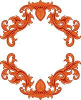 Frame ornament vintage classic element decoration vector