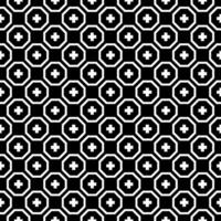 Black and white seamless pattern texture. Greyscale ornamental graphic design. Mosaic ornaments. Pattern template. vector