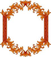 Frame ornament vintage classic element decoration vector