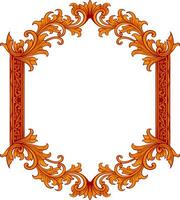 Frame ornament vintage classic element decoration vector