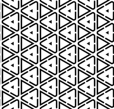 patrón abstracto sin costuras en blanco y negro. fondo y telón de fondo. diseño ornamental en escala de grises. adornos de mosaico. ilustración gráfica vectorial. vector