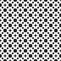 Black and white seamless pattern texture. Greyscale ornamental graphic design. Mosaic ornaments. Pattern template. vector