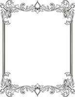 Frame ornament vintage classic element decoration vector