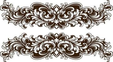 Frame ornament vintage classic element decoration vector