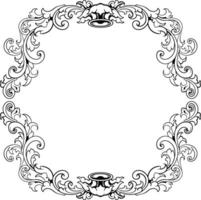 Frame ornament vintage classic element decoration vector
