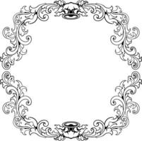 Frame ornament vintage classic element decoration vector