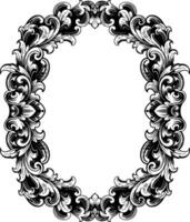 Frame ornament vintage classic element decoration vector