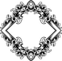 Frame ornament vintage classic element decoration vector