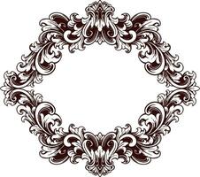 Frame ornament vintage classic element decoration vector