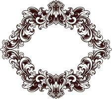 Frame ornament vintage classic element decoration vector