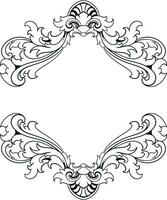 Frame ornament vintage classic element decoration vector