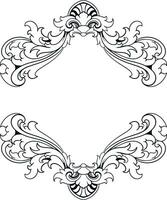 Frame ornament vintage classic element decoration vector