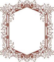 Frame ornament vintage classic element decoration vector