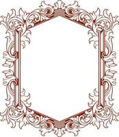 Frame ornament vintage classic element decoration vector