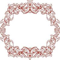 Frame ornament vintage classic element decoration vector