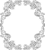 Frame ornament vintage classic element decoration vector