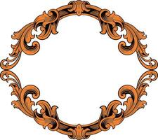 Frame ornament vintage classic element decoration vector