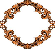 Frame ornament vintage classic element decoration vector