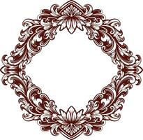 Frame ornament vintage classic element decoration vector