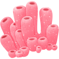 Illustration of pink coral that looks like a pipe. png