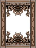 Frame ornament vintage classic element decoration vector