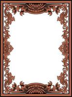 Frame ornament vintage classic element decoration vector