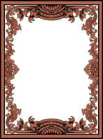 Frame ornament vintage classic element decoration vector