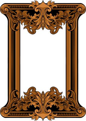 Frame ornament vintage classic element decoration