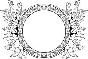 Frame ornament vintage classic element decoration vector