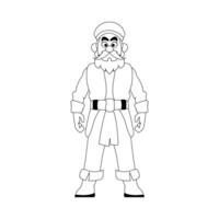 Funny and strict man pirate. Guy in a pirate costume. Coloring style vector