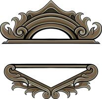 Frame ornament vintage classic element decoration vector